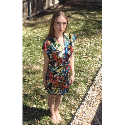 Butterfly Wrap Dress